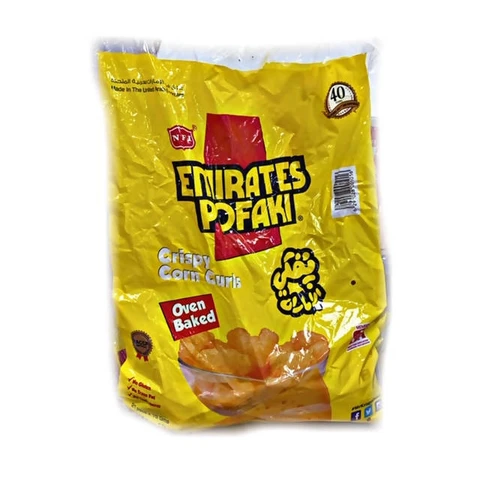 EMIRATES POFAKI Crispy CORN CURLS (15 GM x 21 pcs ) Bag