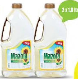 Mazola Sunflower Oil 2x1.8Ltr Pack - MarkeetEx