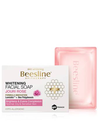 Beesline Whitening Facial Soap - JOURI ROSE - 85 g بيزلَين صابونة لتفتيح البشرة - ورد جوري