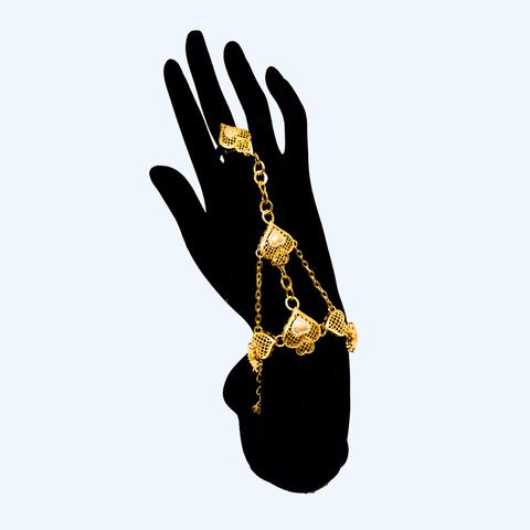 Hand Chain Bracelet Fashion Jewelry - Hearts #2