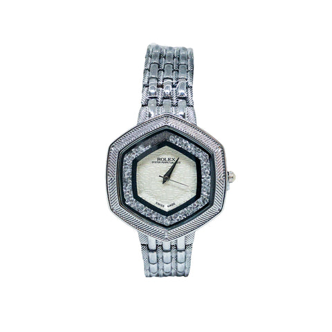 Women’s Rolex Oyster Perpetual Diamon Skelton Watch - Replica