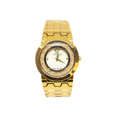 Versace Diamond & Gold Watch - Replica