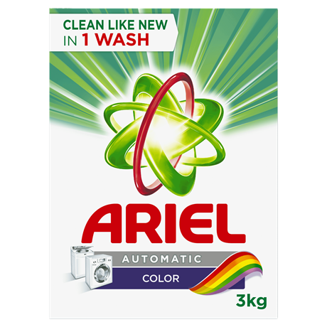 Ariel Automatic Washing Powder Laundry Detergent Color 3kg