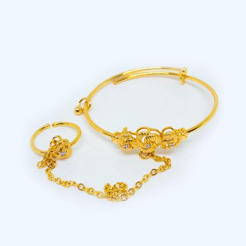 Girl Hand Chain Bracelet - Design #3