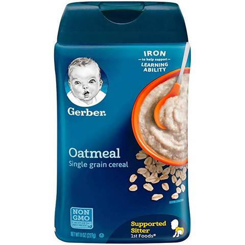 Gerber, Oatmeal Cereal,