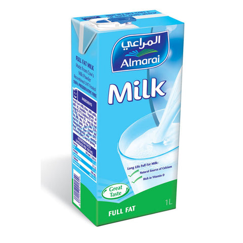 Milk Full Fat Long Life Almarai 1Ltr - حليب  مبستر كامل الدسم  المراعي - MarkeetEx