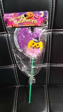 Halloween Spooktacular Stick, the Jack-O-Lantern and Sickle, Purple - MarkeetEx