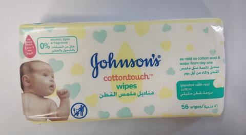 Johnson's Cottontouch Wipes 56