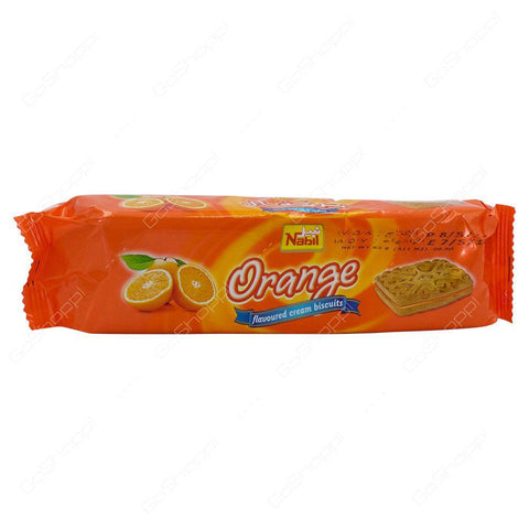 Nabil Orange Flavoured Cream Biscuits 82gm - MarkeetEx