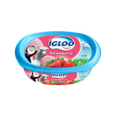 Ice-Cream Strawberry IGLOO 1Ltr