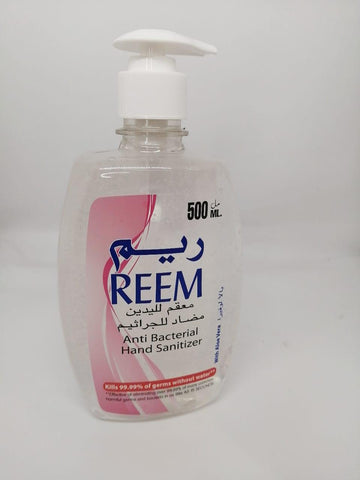 REEM Anti Bacterial Hand Sanitizer with Aloe Vera 500ml - MarkeetEx