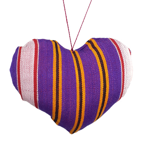 Purple Stuffed heart 11 cm - MarkeetEx