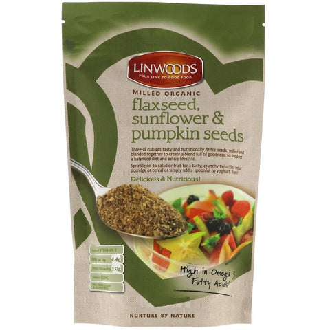 Linewoods Milled Organic - Flaxseed, Sunflower & Pumpkin Seeds - 200gm