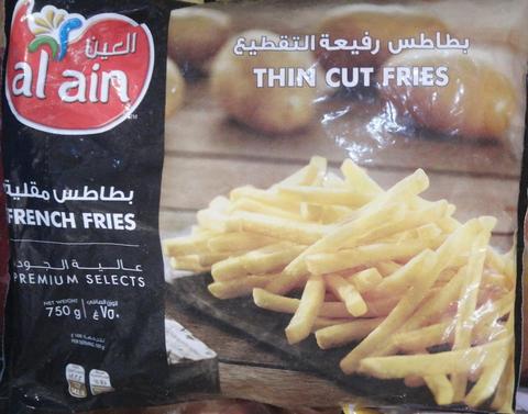 AlAin French Fries Thin Cut 750gm