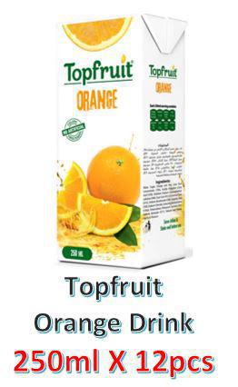 Topfruit Orange Juice Drink 250ml X 12Pcs - MarkeetEx