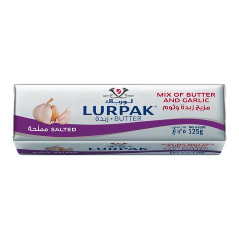 Butter salted with Crushed Garlic Lurpak 125gm