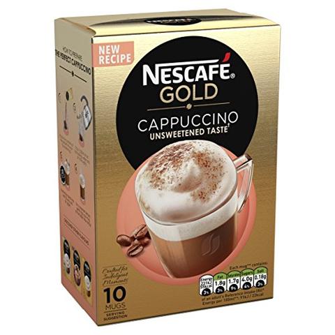 Nescafe Cappuccino Gold unsweetened taste