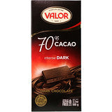 Valor 70% Cacao Intense Dark Chocolate 100gm - MarkeetEx