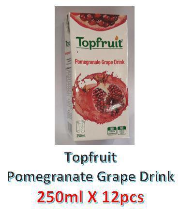 Topfruit Pomegranet Grape Juice Drink 250ml X 12Pcs