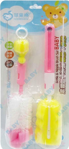 Applebear - Baby Bottle & Nipple Brush set - MarkeetEx