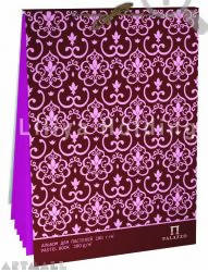 Pastel book "Fuchsia", A4, 20 sh. (10 sheets pink 200g/m²; 10 sh., tracing) - MarkeetEx