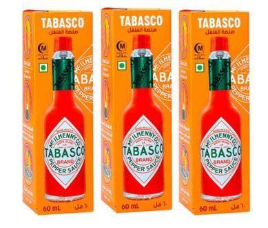Tabasco Pepper Sauce 3 's X 60ml Pack - MarkeetEx