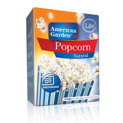 American Garden Microwave Popcorn Natural lite 240 Gm - MarkeetEx