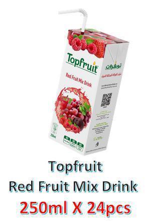 Topfruit Red Fruit Mix Juice Drink 250ml X 24Pcs Pack