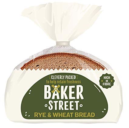 BAKER STREET RYE & WHEAT BREAD LOAF 500 GRAM