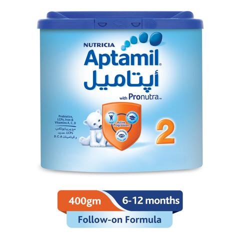 Aptamil 2 Follow On Formula Milk, 400g - حليب المتابعة أبتاميل 2 للأطفال