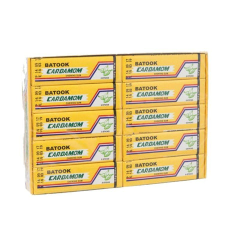 Batook Cardamom Chewing Gum - 5 Sticks X 20 = 250gm Pack - MarkeetEx