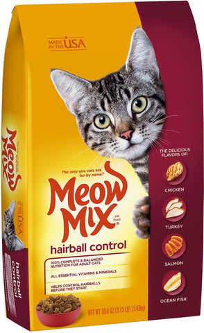 Meow Mix Hairball Control Dry Cat Food 1.43KG - MarkeetEx