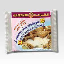 Alkaramah Puff Pastry Square Low Fat 400gm - MarkeetEx