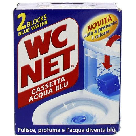 WC Net In Tank Blocks Blue Water Bathroom Cleaner Liquid - 2 Pieces