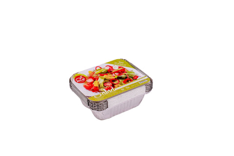 ATHAR : Aluminium Foil Container with Safety Handle - Salad - Small - MarkeetEx