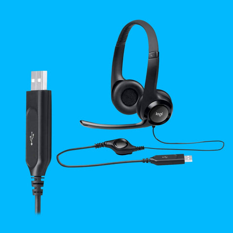 Logitech USB Headset H390 with Noise Cancelling Mic - MarkeetEx