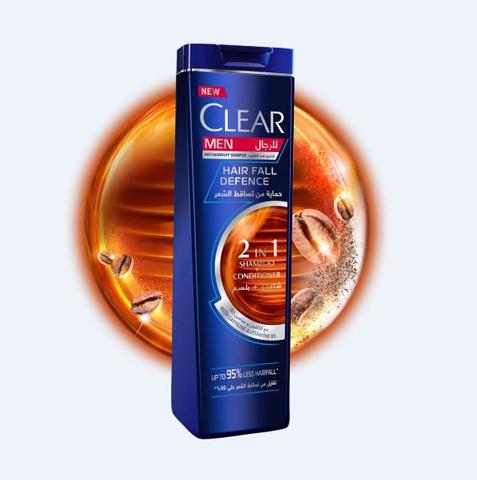 CLEAR MEN HAIR FALL DEFENCE 2 IN 1 SHAMPOO + CONDITIONER 400ML