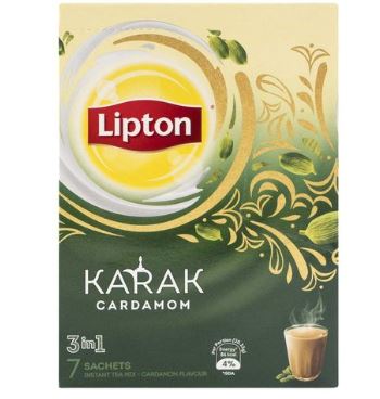 Lipton Instant Tea Mix Karak Cardamom 20.3gmX7 Sachets Pack - MarkeetEx