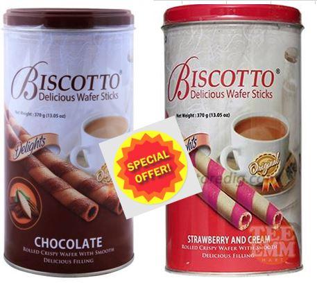 Biscotto Delicious Wafer Stick Assorted 2pcs X 375gm