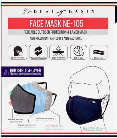 NE105 – High quality reusable protection 4 Layer Face Mask - MarkeetEx