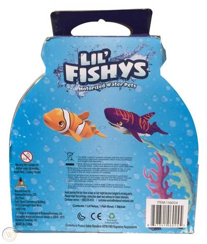 Lil Fishy's Micro Habitat with Fish Motorized Water Pet 3+Age