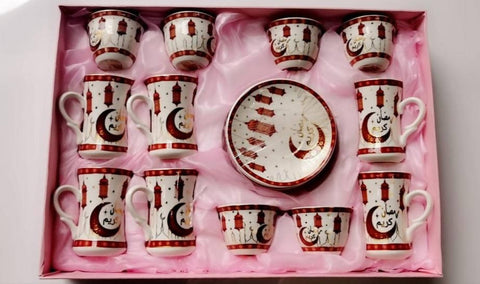 A Ramadan Tea and coffee cups set (18 pc) - MarkeetEx