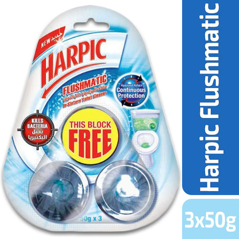 Harpic Flushmatic Kills Bacteria 2+1x50g-49-A - MarkeetEx