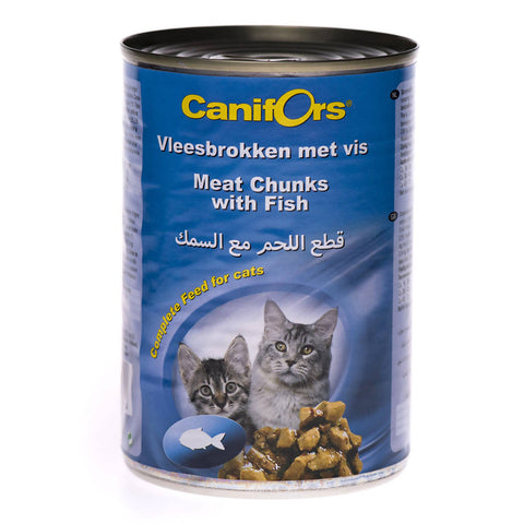 Canifors - Cat : Meat Chunks with Fish 410 GM - MarkeetEx