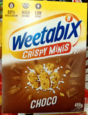 Cereal crispy minis chocolate Weetabix 450 gm - MarkeetEx