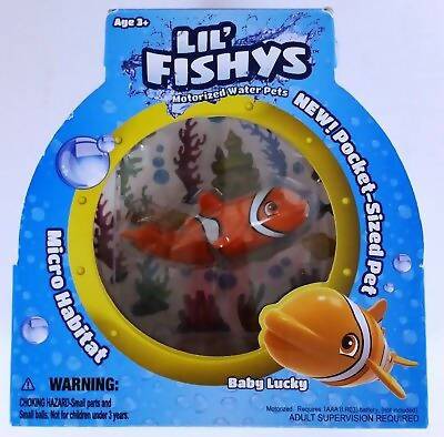 Lil Fishy's Micro Habitat with Fish Motorized Water Pet 3+Age