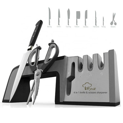 Food stainless steel sharpening system 4in1 - MarkeetEx