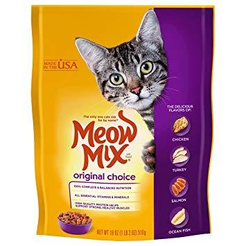 Cat Food Original Choice Meow Mix 510gm