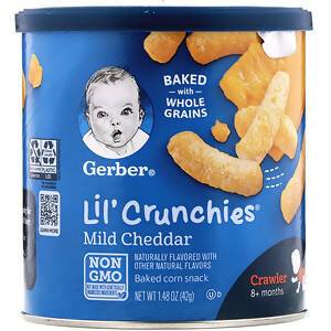 Gerber, Lil' Crunchies, Crawler, 8+ Months, Mild Cheddar, 1.48 oz (42 g)