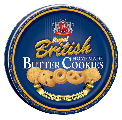 GPR Royal British Homemade Butter Cookies - Tin 340 gm - MarkeetEx